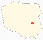 Mapa Polski - Gołąb k/Puław