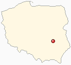 Mapa Polski - Solec nad Wisłą