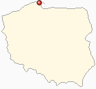 Mapa Polski - Ostrowo k/Władysławowa