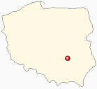 Mapa Polski - Kunów