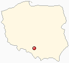 Mapa Polski - Będzin