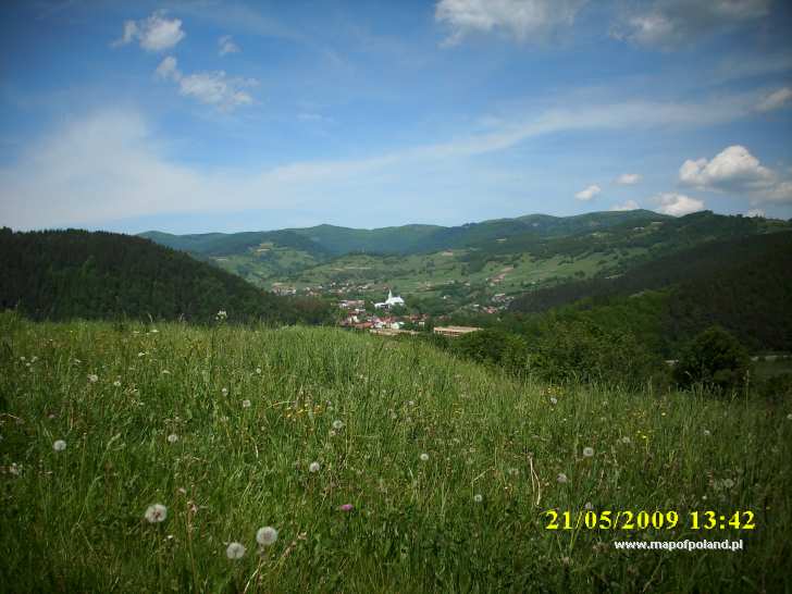 Widok z dzielnicy Kosmydle - Piwniczna-Zdrój