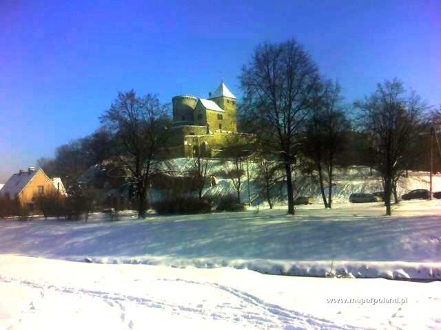 Zamek zimą - Będzin