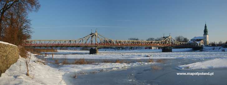 Most - widok z ul. Świerczewskiego - Krosno Odrzańskie