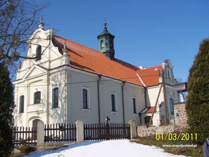 Kościół w którym spoczywają prochy Henryka Dąbrowskiego - Winna Góra