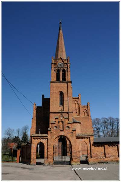 Neogotycki kościół katolicki p.w. św. Jana Nepomucena - Wielbark