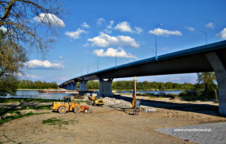 Budowa mostu na Wiśle - Solec nad Wisłą